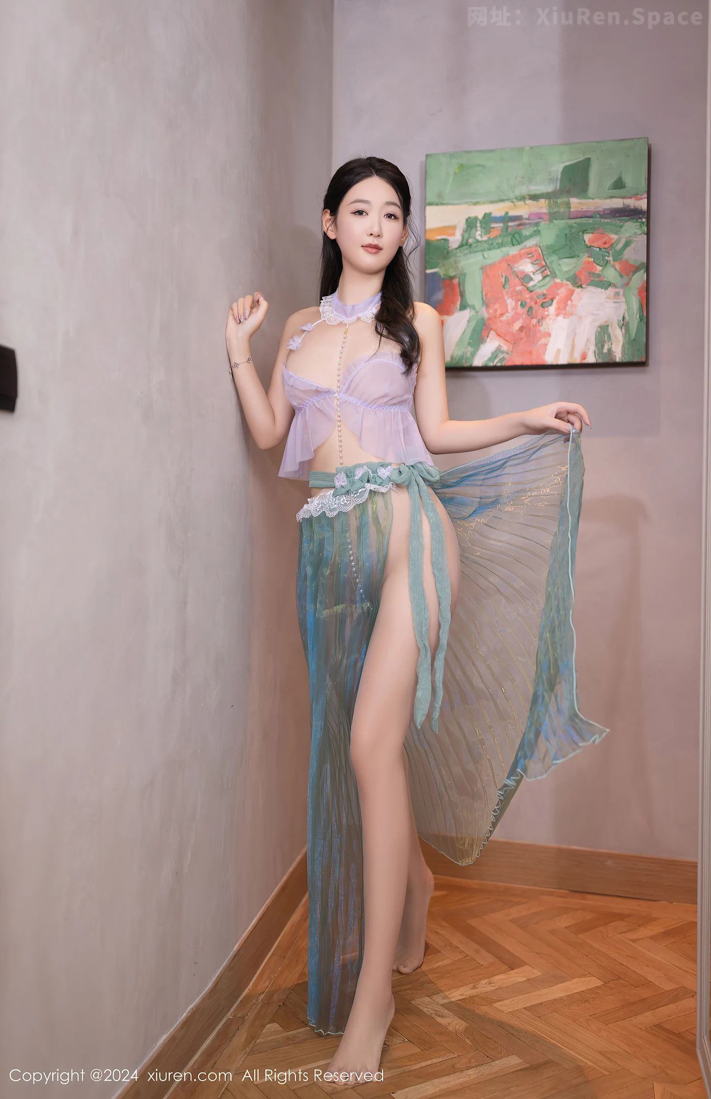 图片[4]-[XiuRen秀人网]VOL.8644 模特唐安琪性感浅色轻透古风服饰配超薄肉丝秀曼妙身姿诱惑写真80P-秀人网官方网站